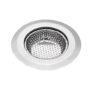 Sulfar Stainless Steel Kitchen Sink Strainer Heavy-Duty Sink Jali Basin Drain Basket Filter (Chrome), 15 Cm
