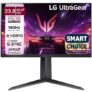 LG 24GS65F Smartchoice 60.47cm (23.8Inch) Ultragear FHD (1920×1080) IPS Gaming Monitor, 180Hz, 1ms, NVIDIA G-SYNC Compatible, AMD FreeSync, DP, HDMI, Tilt/Height/Pivot Adjustable, Anti-Glare (Black)