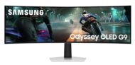 Samsung 49″ Odyssey OLED G9 Curved Gaming Monitor|Dual QHD 5120 x 1440|144Hz|0.03ms|DCI 99%|OLED Safeguard|FreeSync Premium Pro|G-Sync|Quantum Dot|HDR10+ Gaming|HAS|Flicker Free| LS49DG910SWXXL|Silver