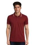 AWG ALL WEATHER GEAR Rich Cotton Polo T-Shirt | Half Sleeve Classic Fit | Soft Breathable Solid Tee | Casual & Office Wear | Comfortable Everyday Cotton Polo | Mens Tshirts