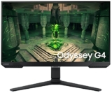 Samsung 25″(62.2cm) Odyssey G4 IPS Gaming Monitor|FHD 1920 x 1080|240Hz|1ms|400nits|SRGB 99%|Ports-HDMIx2,DP,Headphone|DP Cable|Height-Tilt-Pivot Adjustable Stand|Nvidia G-Sync|LS25BG400EWXXL|Black