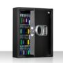 Plantex Safe Locker/Key Holder Locker Box For Home, Office,Hotel/Electronic Keypad/Dual Password Code Access Lock/LED Light/2 Years Warranty By Plantex – 20Litre/71 Keyhooks and Keychains – Black