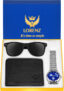 LORENZ Watch, Sunglass & Wallet Combo(Blue)