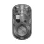 Portronics Toad 8 Transparent Wireless Bluetooth Mouse with Dual Wireless (BT + 2.4 GHz), Rechargeable Battery, Noise-Free Clicking, Show/Hide Desktop, Multi-Device Pair, Adjust Sensitivity (Grey)
