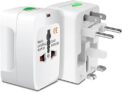 All-in-One Universal Travel Adapter, Upto 6A, Universal Socket, Swappable Pins for EU|KR|UK|US|JP|AUS|CN, for Mobile, Tablets, Laptops, & Grooming Devices