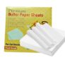 ANCHARA Butter Paper Sheets Premium Quality Butter.Paper Non-Stick, Greaseproof & Smooth | Transparent Eco-Friendly Paper for Craft, Drawing, DIY Art & Cake Lining (Pack of 100) 10inch