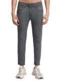 Highlander Men’s Tapered-Fit Mid-Rise Jeans | Clean & Polished Look | Structured Comfort | Everyday Style