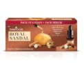 Santoor Royal Sandal Detan Pack | 6 Soaps (125g Each) + Free Serum (15ml) | 100% Sandalwood Oil & Powder | 3-Step Natural Detan | Reduces tan, Improves complexion, Even Skin Tone & Glow