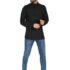 White & Navy Hair Wool Long Sweater