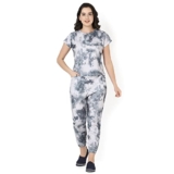 GRECIILOOKS Women Lycra GL-TR706&W1490 Regular Fit Pyjama Set (Black, Large)