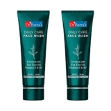 Dr Batra’s Daily Care Face Wash with Tea Tree Oil, Vitamin E & B3 | Helps Cleanse, Nourish & Refresh Skin | Gentle Daily Face Cleanser for Clear, Healthy Looking Skin | Suitable for All Skin Types | 100 ml Pack of 2