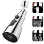 SHITHI Tap Extender for Kitchen Sink, Flexible Faucet Sprayer Attachment, 3 Water Modes (Stream, Spray, Shower), 360° Rotating Tap Extension Nozzle, High Pressure Water Saving, Fits 22mm 24mm Faucets