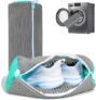 TAGPR Shoe Washing Machine Bag for Washer & Dryer, Reusable Mesh Laundry Bag with Side Zipper for Sneakers, Running Shoes, Toys & Socks, Durable 360° Cleaning Shoe Bag for All Shoe Sizes