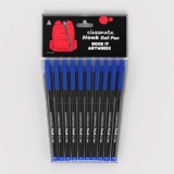 Classmate Hook- Blue Ball Pens (Pack of 10)|Smooth & Fast Writing Ball Pens|Unique Griper for Writing Comfort|Attractive Body Design for Boys & Girls|School & Office Stationery