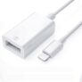 BigPlayer Compatible with iPad iPhone, OTG Cable, White (OTG Adapter)