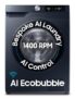 Samsung 12 kg, 5star, AI Control, AI Ecobubble, Super Speed, Wi-Fi, Hygiene Steam with Inbuilt Heater, Digital Inverter, Fully-Automatic Front Load Washing Machine (WW12DG6B24ASTL, Navy)