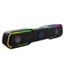 HP DHE-6002 Wired Speaker, 3.5mm aux connectivity, Surround Sound, PC and Phone Compatible, Easy Volume Controls, Touch-Controlled RGB Lighting, 1-Year Warranty, 0.77 kg, Black, 8C573AA