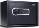 Speedy 34 Litres | Digital Locker for Home and Office with 2-way Access | Password and Emergency Key | Safe locker for home with digital keypad and LED light | 34 Litres (Black)