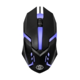 M27 Wired USB Optical Gaming Mouse, 1000 DPI Precision | Ergonomic Gaming Design with LED Light, 3 Buttons, Plug & Play, 1.1m Cable, Lightweight USB mouse for PC, Laptop, Mac & Windows (Black)