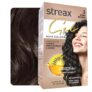 Streax Gel Hair Colour for Women & Men, Dark Brown 3, 150ml | Hair Colour Dark Brown| 100% grey coverage | Long Lasting Hair Color, Easy to Use | Ammonia-Free Hair Color, Lasts Up to 20 Washes