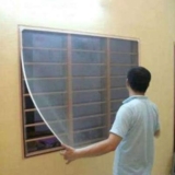 Netfly Window Mosquito Net with Frame 4×5 FT White | 120 GSM Durable Mesh Screen for Windows & Doors | Easy Installation, Washable & Reusable | Insect & Mosquito Protection Net for Home & Office
