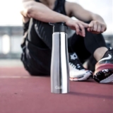 Clazkit Optimus Sporty Stainless Steel Water Bottle 1000ml |ISI Certified| Leakproof, Rust-Free, BPA-Free, Durable for College, Fridge, Sports, Gym, Yoga & Office – Easy to Clean & Reusable