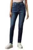 High Star Women Cotton Washed Skinny fit Casual High-Rise Jeans