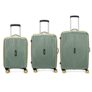 Aristocrat Vortex Plus | Set of 3 Trolley Bag, 55+65+75 Cm, Small+Medium+Large Hardside Luggage | 8 Wheels, Combination Lock | Polycarbonate | 3 Year International Warranty | Thyme Green