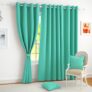 Story@Home 100% True Blackout Long Door Curtains 9 Feet Long Set of 1 | Plain Design | Room Darkening Curtain | Thermal Insulated Curtains for Living Room, Bedroom | (116 x 275 cm, Mint Green)