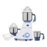 Preethi Diamond 750 Watt Mixer Grinder Stainless Steel | 3 Jars & Flexi lid | 2yr Guarantee & Lifelong Free Service | FBT Motor I Powerful Grinding & Blending Perfect for Smoothies & More White Color