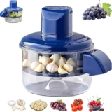 Electric Fruit & Vegetable Peeler Machine | 5-Blade Automatic Garlic Peeler | Rechargeable 50W Kitchen Peeling Tool for Grapes, Cherry Tomatoes, Garlic, Potatoes | Easy Clean Food-Grade ABS