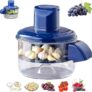 Electric Fruit & Vegetable Peeler Machine | 5-Blade Automatic Garlic Peeler | Rechargeable 50W Kitchen Peeling Tool for Grapes, Cherry Tomatoes, Garlic, Potatoes | Easy Clean Food-Grade ABS