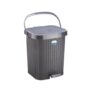 Joyo Knit Plastic Pedal Dustbin Trash Can Garbage Waste Bin with Lid for Home Kitchen Office Bathroom & Washroom – 10 Liters (Grey)