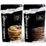 Cocosutra Cookie Dough Mix Combo Pack | Chunky Chocolate Chip 220g & Fudgy Brownie 220g | with natural ingredients | 3 Easy Steps for Perfect Cookies – Whisk, Scoop & Bake | Instant Baking Mix | 440 g