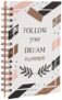 Amazon Brand – Solimo Daily Planner and Organizer, To Do List, Undated Hard Bound Planner, Laminated Covers, 150 Pages (Follow Your Dream),Black