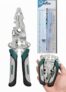 Foldable Wire Stripper Pliers and B12 Screwdriver Test Pen Electrical Tool Set with Wire Cutting Stripping Crimping Functions and 24-250V Induction Test Pen