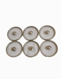 Stainless Steel Small Round Net Lid/Cover to Cover Cup or Glass for Home and Kitchen-(Pack of -6)