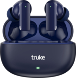 truke Buds Lite with 60H Playtime, Deep Bass, 13mm Speakers, Quad-Mic ENC, Low Latency Bluetooth(Navy Blue, True Wireless)