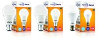 wipro B22 LED Bulb Combo, (N11001 + N11001 + N15001)