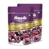 Happilo Premium International Omani Dates 250Gm, Khajoor/Khajur, Healthy & Nutritious Snack, Rich In Vitamins & Minerals, Natural Sweetener (Pack Of 2) – Fresh, 500 G