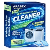 ARABEX™ Washing Machine Cleaner Tablets (16 Tablets) | Drum & Pipe Deep Cleaner |Removes Odour, Limescale & Residue | For Front Load & Top Load Fully Automatic Washing Machines | Fresh Scent
