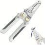 8 in 1 Wire Crimping Tool | Heavy Duty Cable Cutter & Wire Stripper, Manual Lock Mechanism and Textured Grip Handle for Electrical Wire Use (Wire Stripper Pliers)