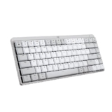 Logitech MX Mechanical Mini for Mac Wireless Illuminated Keyboard with Free Adobe subscription, Low-Profile Performance Switches, Tactile Quiet Keys, Backlit, Bluetooth, USB-C, Apple, iPad – Pale Grey