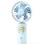 CostarMatter 2026 New Mini Portable Fan Powerful Brushless Motor Handheld Fan with Creative Light, 3-Speeds, Lightweight, USB Rechargeable Fan for Child Use in Indoor and Outdoor, Blue