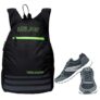 Gowin Nx-2 Black/Grey Size-6 with Triumph Back Bag Helios Pro-6002 Black/Lime