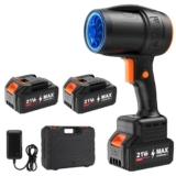 Electric Cordless Leaf Blower, 330,000 RPM Turbo Jet, 2 X 4.0 Ah Batteries & Charger Included, Lightweight Handheld Blower for Patio, Lawn, Dust & Debris Cleaning