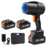 Electric Cordless Leaf Blower, 330,000 RPM Turbo Jet, 2 X 4.0 Ah Batteries & Charger Included, Lightweight Handheld Blower for Patio, Lawn, Dust & Debris Cleaning