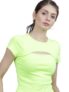 Tokyo Talkies Womens Round Neck Short Sleeve Crop Top