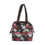 MILTON Floral Lunch Bag I Design Tiffin Bag for Office for Men, Women I Eco Friendly, Spacious, Durable I 2.5 L I Black