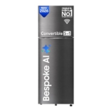 Samsung 350 L, 3 Star, Convertible 5-in-1, Digital Inverter, Frost Free Double Door, WiFi Bespoke AI Refrigerator (RT38HG5A23BXHL, Luxe Black, 2026 Model)